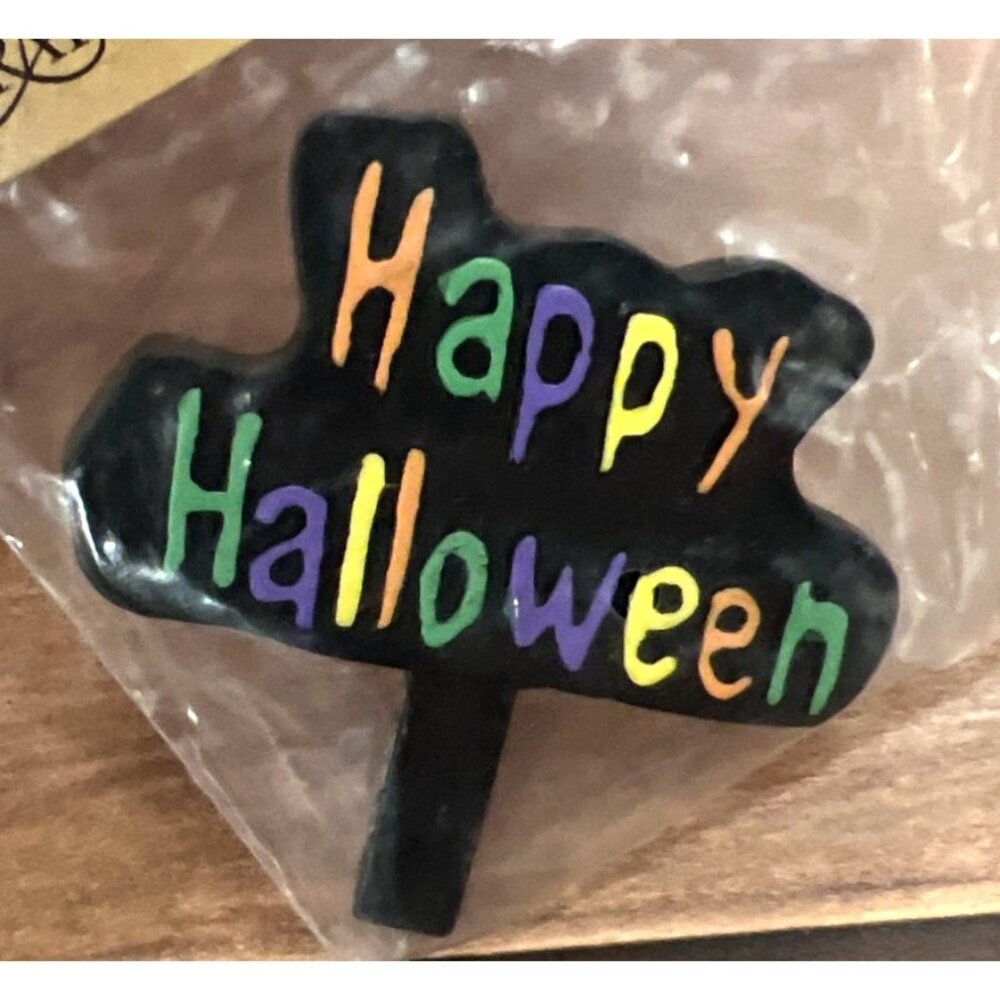 Celebrate It Happy Halloween Miniature Sign For Decoration 424325